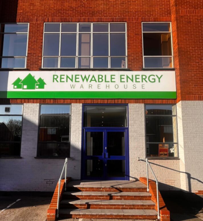 REW Showroom front of the building