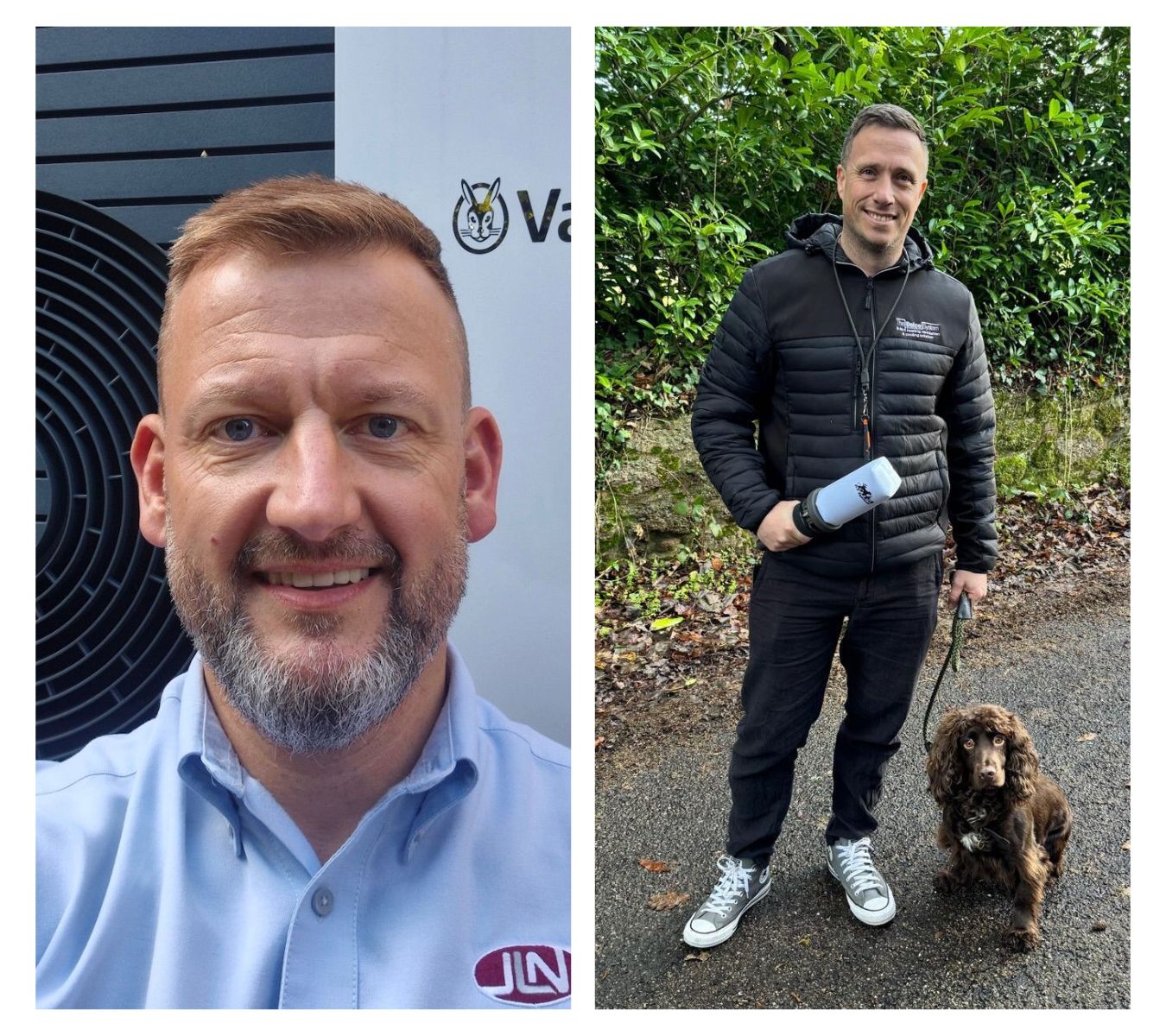 The two Unico Installer finalists in the Heating Installer Awards 2026 (Left – James Lacey, Right – Matt Bird)